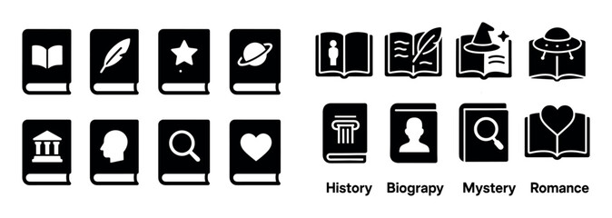 Book Genre Icons