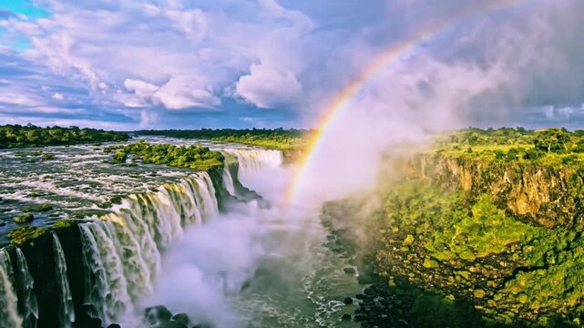 Victoria Falls: Where the Thunderous Mist Meets the Rainbow.