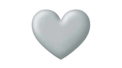 Fototapeta premium Simple silver heart