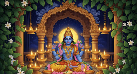 Fototapeta premium Maha shivratri festival background with shiv ling card