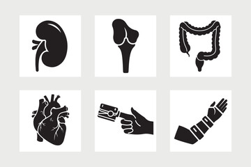  Medical and health care icons collection vector illustration.