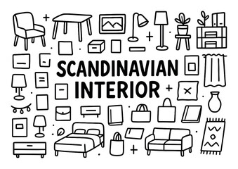 Scandinavian Interior Doodle