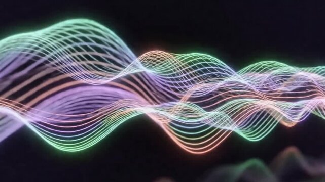 Vibrant Waves Dancing