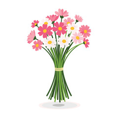 Fototapeta premium Colorful pink and red flower bouquet bouquet