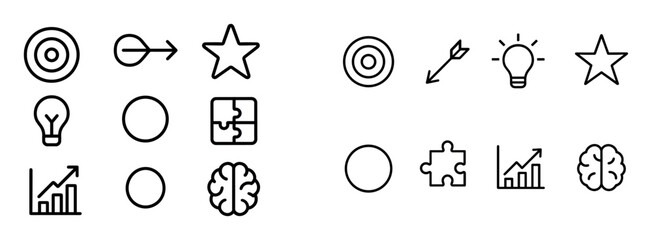 Minimalist Concentration Icons
