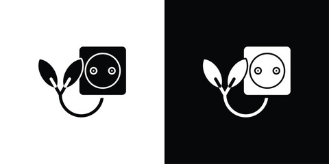 Outlet Icon Sheet Black And White