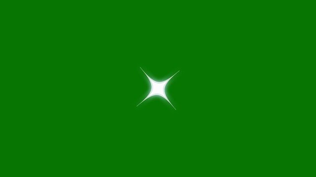 Glitter light effect, twinkle star glitter sparkle, sparkling stars shine animation, blinking cartoon stars, star sparkle vector doodles, retro shine movement, twinkle flat star on green screen, 4k