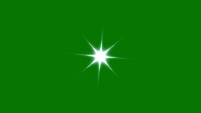 Twinkle star glitter sparkle, sparkling stars shine animation, blinking cartoon stars, star sparkle vector doodles, glowing light effect, retro shine movement, twinkle flat star on green screen, 4k.