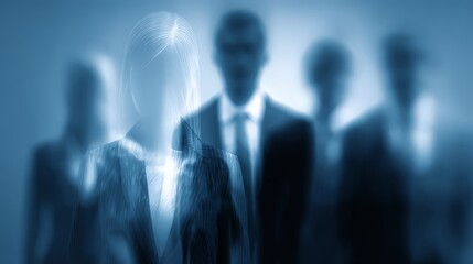 "Enlightened Leadership" or "The Future of Professional Identity" based on the glowing, standout nature of the central figure.