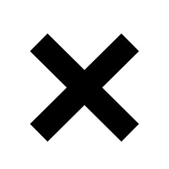 Obraz premium Cross Icon Multiply Symbol Reject Sign ,Cross square button 