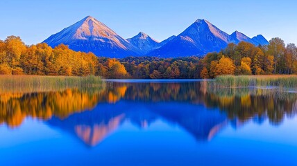 Landscape Peaceful Nature Mountains Lake Scenery