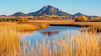 Landscape Peaceful Nature Mountains Lake Scenery