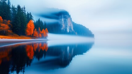 Landscape Peaceful Nature Mountains Lake Scenery