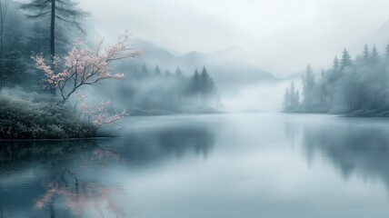 Landscape Peaceful Nature Mountains Lake Scenery