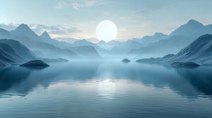 Landscape Peaceful Nature Mountains Lake Scenery