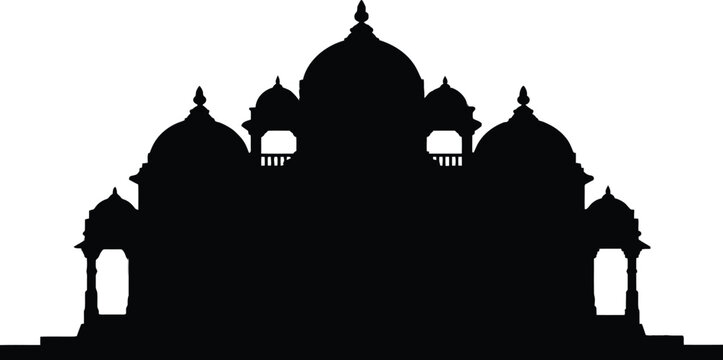 Akshardham Temple New Delhi famous hindu religious landmark of India magnificent swaminarayan mandir architecture ancient spiritual heritage tourism destination.