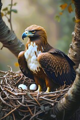 eagle on nest