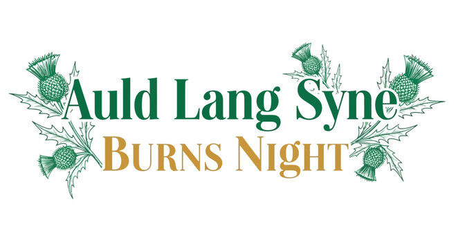 Burns Night Greeting Card Typography