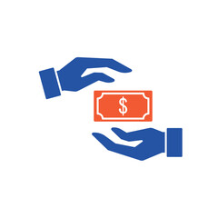 Simple loan icon for social media, app, and web design. Vector illustration, Eps 10.