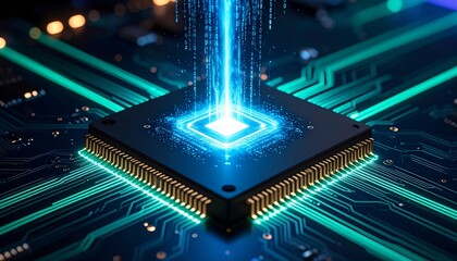 Abstract Visualization of Data Flow and Computing Power on a Microchip Processor with Streaming Binary Code