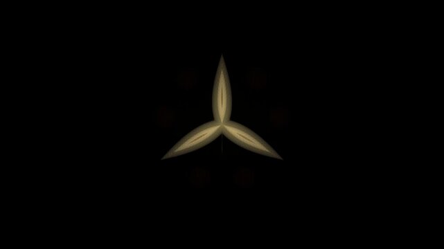 Minimalist golden logo design with abstract shapes and sleek lines on a black background for branding purposes