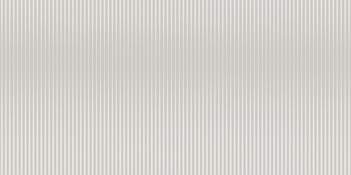 Acrylic satin corrugated glass texture light gray background. Blurred soft ribbed transparent striped door window overlay. Metal silver reeded polycarbonate sheet. Abstract vertical gradient pattern