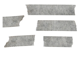 set of black and white paper , Masking Tape Piece Isolated