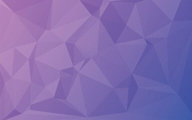 Vibrant Geometric Facets in Purple and Blue