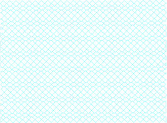 Minimalist Cyan Wire frame Diamond Grid Line Pattern on transparent background