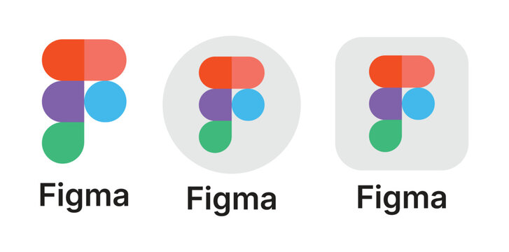 Figma Logo Icon Set &ndash; Multicolor Figma App Logo Variations, Figma Modern UI Design Tool Icon Set
