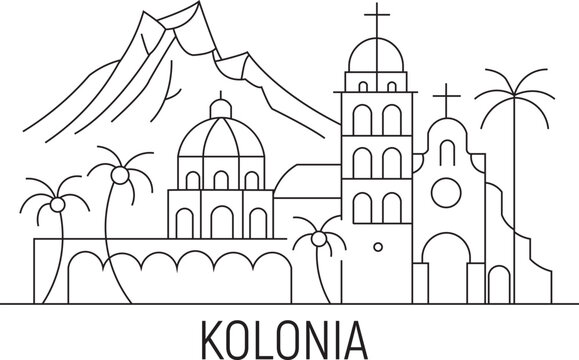 Kolonia City Line Draw Simple Minimalist