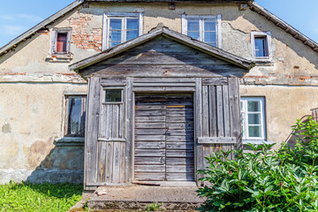 Entrance of Old Abandoned Rural House