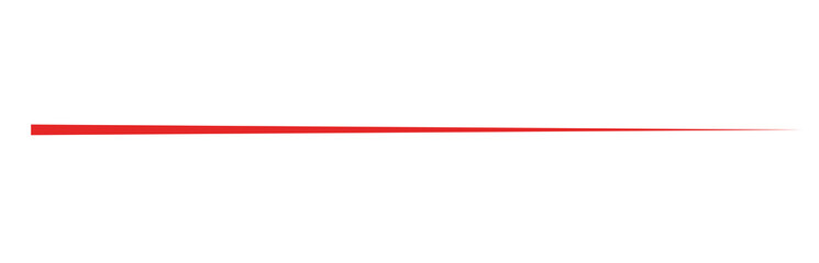 Obraz premium Red horizontal line divider element