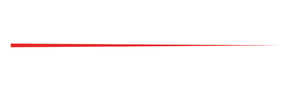 Red horizontal line divider element