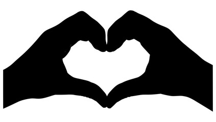 Obraz premium hands in heart shape, love sign