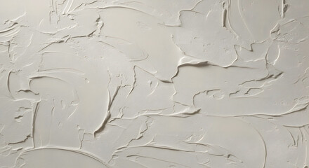 Obraz premium Neutral plaster surface featuring organic hand-applied tool marks and subtle relief, suitable for decorative backgrounds, interior design visuals, and material studies.