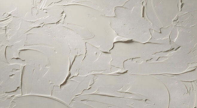 Neutral plaster surface featuring organic hand-applied tool marks and subtle relief, suitable for decorative backgrounds, interior design visuals, and material studies.