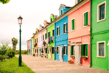 Fototapeta premium colorful houses in burano