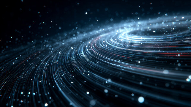 A high-tech abstract background inspired by space exploration and advanced enterprise innovation.