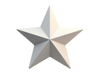 Obraz premium A white paper star on a clean and simple background, ideal for educational or corporate uses
