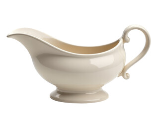 A photo of a white gravy sitting on a table