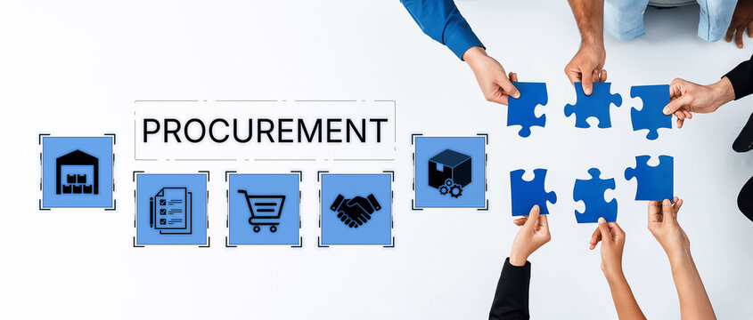 The business procurement process for strategic sourcing. This includes purchasing, supply chain management, contract negotiation, and logistics from warehouse to delivery. Fermion