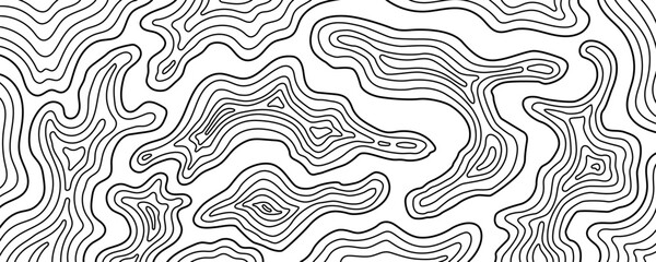 Map topo topography with line topographic contour and mountain terrain graphic. Relief hiking abstract with texture simple island and rock geographic earth. Level vector map