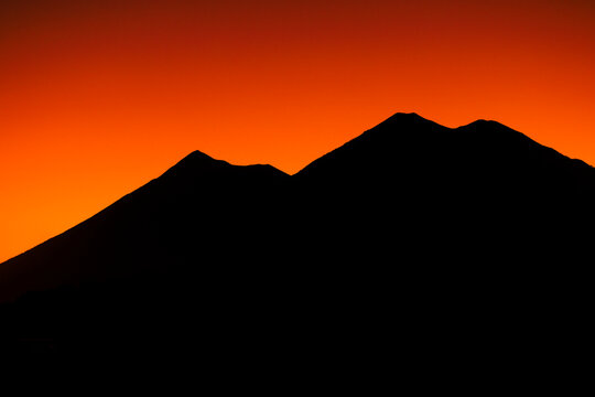 Volcanoes at Guatemala at 7500 kelvin