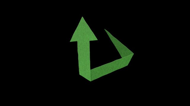 3D Coordinate System &ndash; Green Vector Diagram with Arrows on Black Background, A Conceptual Illustration of Spatial Orientation
