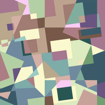 Geometric colorful wallpaper design, textures, textiles. A template for a splash screen, wallpaper, or banner. The idea of interior design and creativity