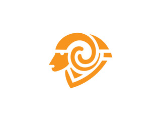 Collection of ram logo and domestic sheep,ram vector design