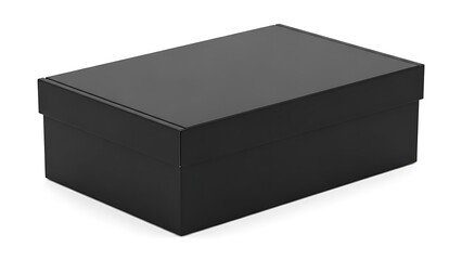 Black rectangular shoe box with lid black box rectangular box closed box