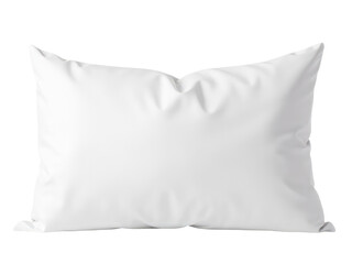 Obraz premium A single white pillow sits on a white background