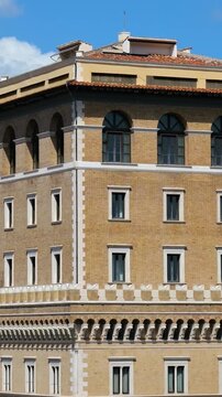palazzo venezia formerly di san marco large early renaissance palace located centrally rome barbo central historic building architectural heritage cultural landmark 
